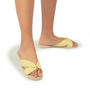Luana Yellow Slip-on sandal
