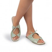 Renata Mint  Flat Sandal