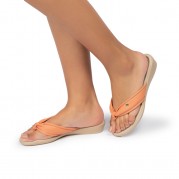 Camila Orange Flat Slip-on sandal