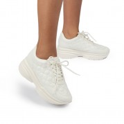 PICCADILLY MAXI -
Mid Heel Barbara White Sneakers
